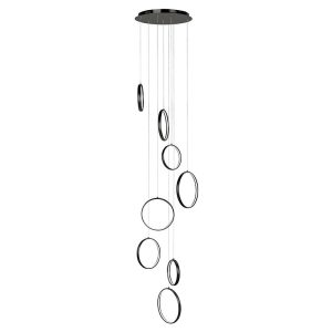 Highlight hanglamp Olympia – 8 lichts – 70 x 330 cm – zwart Highlight hanglamp Olympia – 8 lichts – 70 x 330 cm – zwart