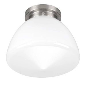 Highlight plafondlamp Deco – 1 lichts – 30 x 28 cm – mat-chroom wit