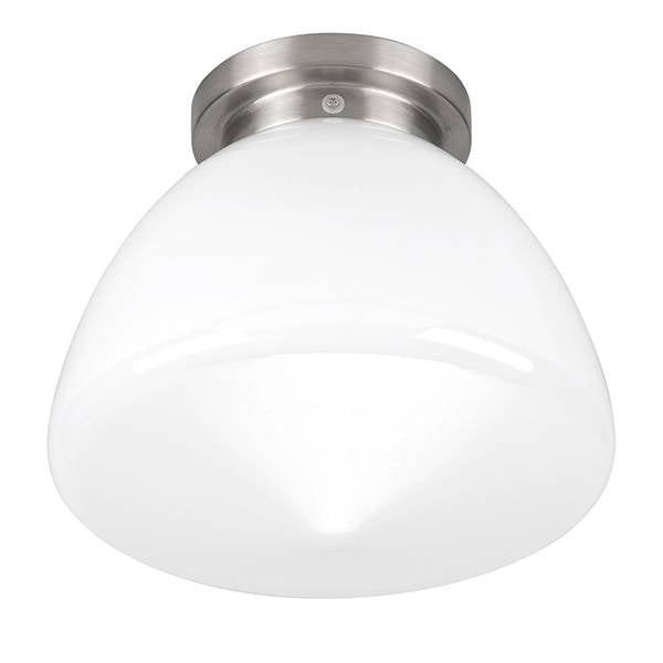 Highlight plafondlamp Deco - 1 lichts - 30 x 28 cm - mat-chroom wit
