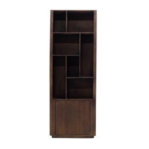 Giga Meubel Wandkast Finn – Donkerbruin Mangohout – 80x45x220cm Giga Meubel Wandkast Finn – Donkerbruin Mangohout – 80x45x220cm