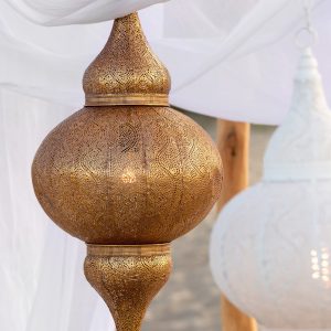 J-Line hanglamp Boor – metaal – goud – small
