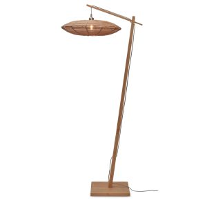 GOOD&MOJO vloerlamp Tanami – bruin – Ø55cm