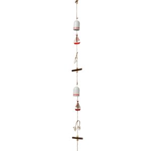J-Line hanger Zee – metaal – wit/rood J-Line hanger Zee – metaal – wit/rood