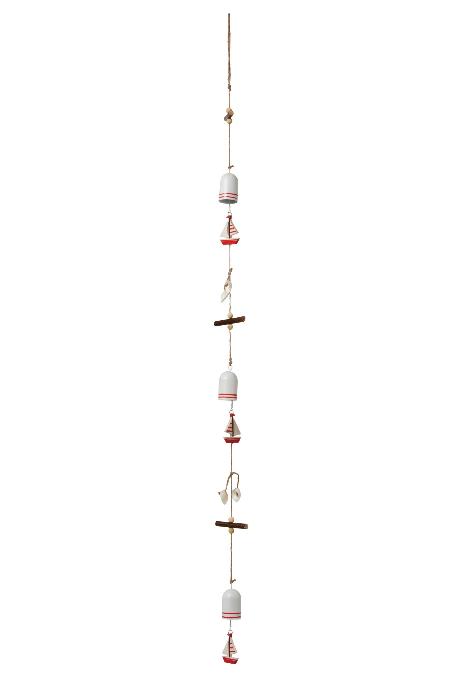 J-Line hanger Zee - metaal - wit/rood