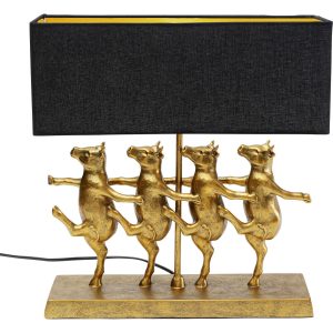 Kare Design tafellamp – koeien cancan – goud Kare Design tafellamp – koeien cancan – goud