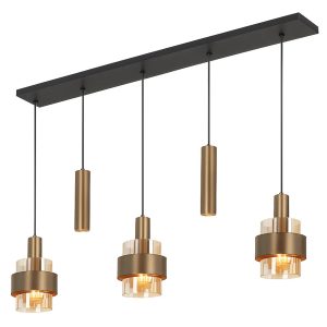 Highlight hanglamp Marrone – 5 lichts – 120 x 160 cm – brons Highlight hanglamp Marrone – 5 lichts – 120 x 160 cm – brons