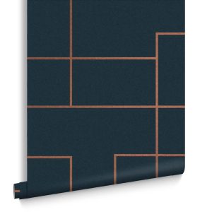 Graham & Brown Vliesbehang – Primo Navy – 10mx52cm