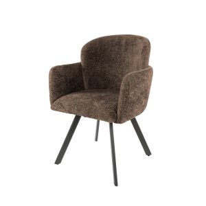 Giga Meubel Eetkamerstoel Embrace – Taupe – Draaibaar – Set van 2 Giga Meubel Eetkamerstoel Embrace – Taupe – Draaibaar – Set van 2
