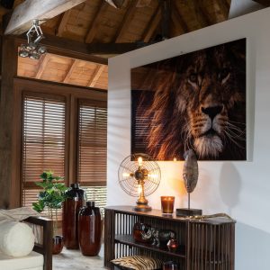 J-Line console 2 Planken Conie – hout – donkerbruin