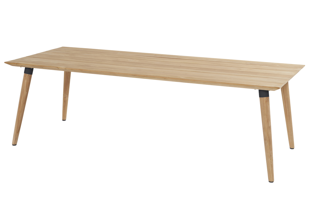Hartman Tuintafel Sophie Studio - Naturel/Zwart Teakhout - 240x100x76c