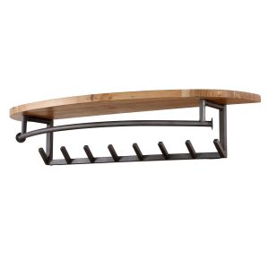Giga Meubel Kapstok Round – Acaciahout – 8-Haken – 100x30x20cm