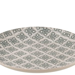 J-Line bord Decoratief Kousa – porselein – blauw/wit J-Line bord Decoratief Kousa – porselein – blauw/wit