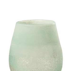 J-Line windlicht Scavo – glas – aqua – large J-Line windlicht Scavo – glas – aqua – large