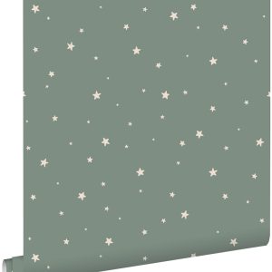 ESTAhome behang sterretjes vergrijsd groen – 53 cm x 10.05 m – 139689 ESTAhome behang sterretjes vergrijsd groen – 53 cm x 10.05 m – 139689