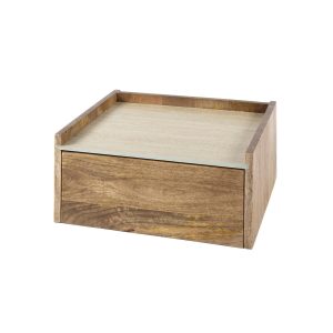 Giga Meubel Nachtkastje Nuovo – Travertin Hout – 40x35x19cm Giga Meubel Nachtkastje Nuovo – Travertin Hout – 40x35x19cm