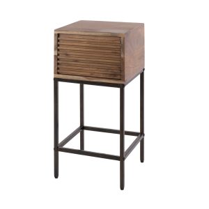 Giga Living Nachtkastje Line Xs – Bruin Hout – 43x28x60cm Giga Living Nachtkastje Line Xs – Bruin Hout – 43x28x60cm