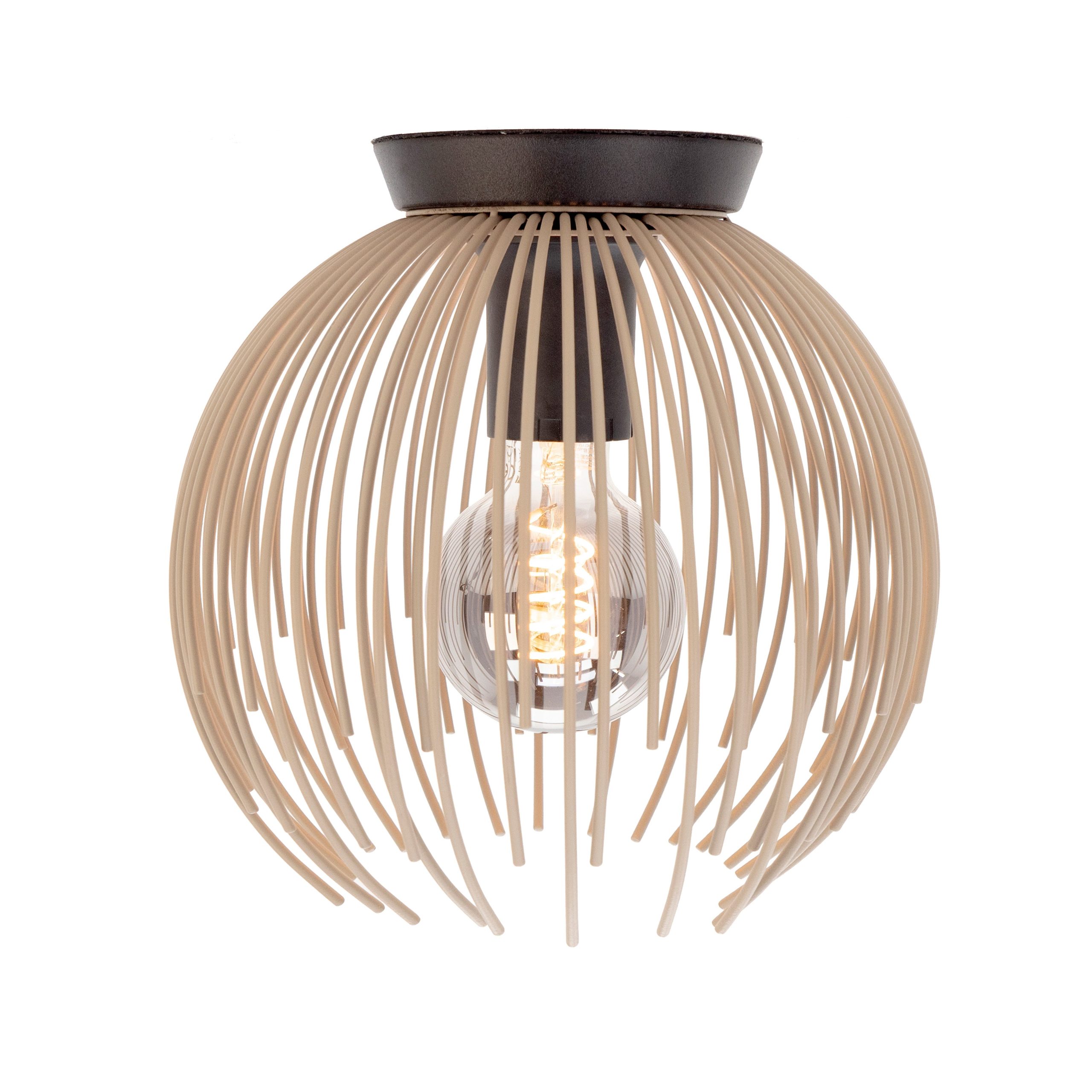 EGLO plafondlamp Venezuela-A - E27 - Ø 23.5 cm - zandkleur