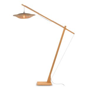 GOOD&MOJO vloerlamp Kalimantan – bruin – Ø60cm GOOD&MOJO vloerlamp Kalimantan – bruin – Ø60cm