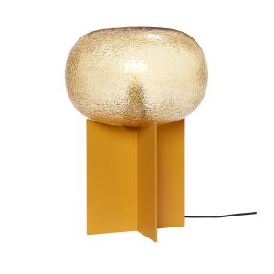 Hübsch tafellamp Podium – glas/ijzer – ø25xh36cm
