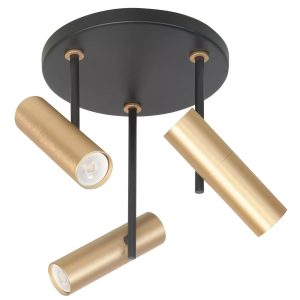 Highlight spot Trend – 3 lichts – 20 x 27 cm – zwart goud