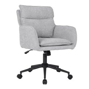 HOME DELUXE bureaustoel CORA geweven stof grijs – in hoogte verstelbaa HOME DELUXE bureaustoel CORA geweven stof grijs – in hoogte verstelbaa