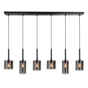 Highlight hanglamp Diverso – 6 lichts – 110 x 160 cm – zwart Highlight hanglamp Diverso – 6 lichts – 110 x 160 cm – zwart