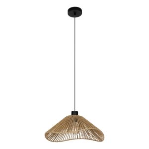 EGLO hanglamp Lavister – e27 – papier/staal – zwart/bruin EGLO hanglamp Lavister – e27 – papier/staal – zwart/bruin