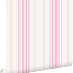 ESTAhome behang strepen licht roze en beige – 53 cm x 10,05 m – 138806 ESTAhome behang strepen licht roze en beige – 53 cm x 10,05 m – 138806
