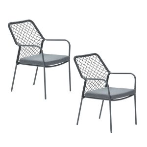 Garden Impressions tuinstoel Ross zwart – 2 stuks Garden Impressions tuinstoel Ross zwart – 2 stuks