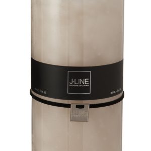 J-Line cilinderkaars Zand – beige – XXL – 150U – 6 stuks