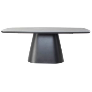 Giga Meubel Eettafel Moya – Deens Ovaal Zwart Hout – 200x100x76cm Giga Meubel Eettafel Moya – Deens Ovaal Zwart Hout – 200x100x76cm