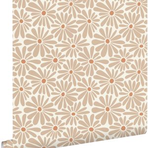 ESTAhome behang madeliefjes warm beige – 53 cm x 10.05 m – 131148 ESTAhome behang madeliefjes warm beige – 53 cm x 10.05 m – 131148