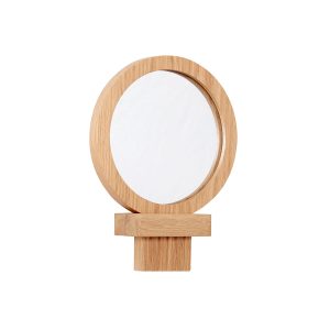 Hübsch handspiegel Comb – spiegelglas/eikenhout – 21x16x2cm Hübsch handspiegel Comb – spiegelglas/eikenhout – 21x16x2cm