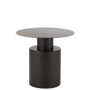 J-Line bijzettafel Rond – metaal – zwart