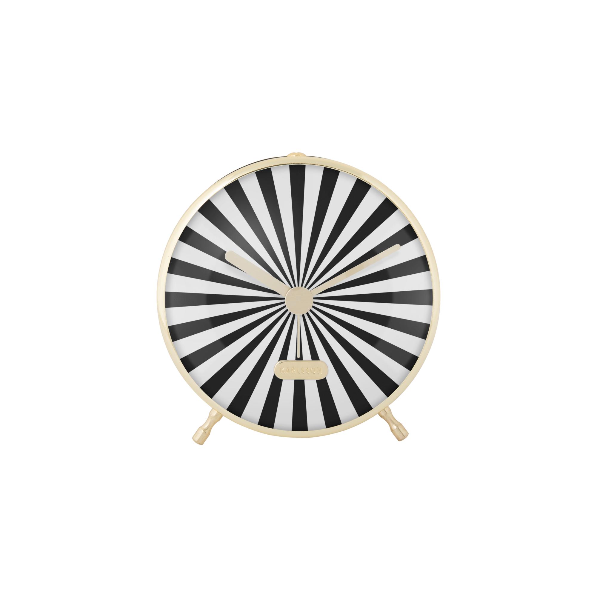 Karlsson wekker Candy Swirl - zwart - 12.5x3.7x12.5cm - Vaderdag - Vad