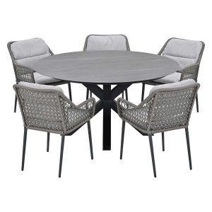 Garden Impressions Tuinset Pemba 6-delig – Duuk tuintafel Ø150 cm Garden Impressions Tuinset Pemba 6-delig – Duuk tuintafel Ø150 cm