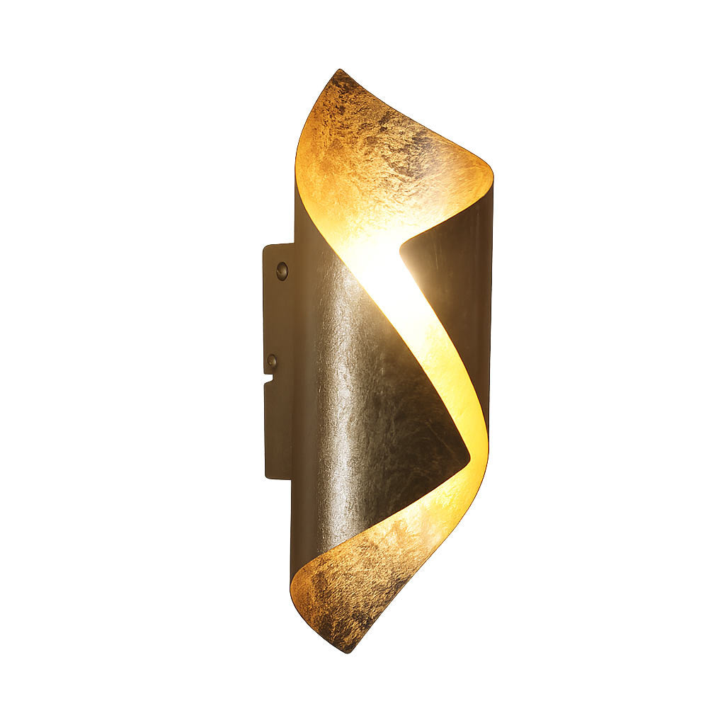 Freelight wandlamp Letto - 1 lichts - 12 x 31 cm - goud