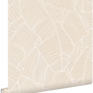 ESTAhome behang bladeren beige – 53 cm x 10.05 m – 130931 ESTAhome behang bladeren beige – 53 cm x 10.05 m – 130931