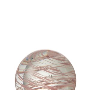 J-Line presse-papier Draaikolk – glas – roze – large