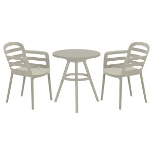 Garden Impressions bistroset Fien zand kleurig – 3-delig
