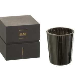J-Line geurkaars Noa – Spicy Twilight – glas – zwart – medium – 55U J-Line geurkaars Noa – Spicy Twilight – glas – zwart – medium – 55U
