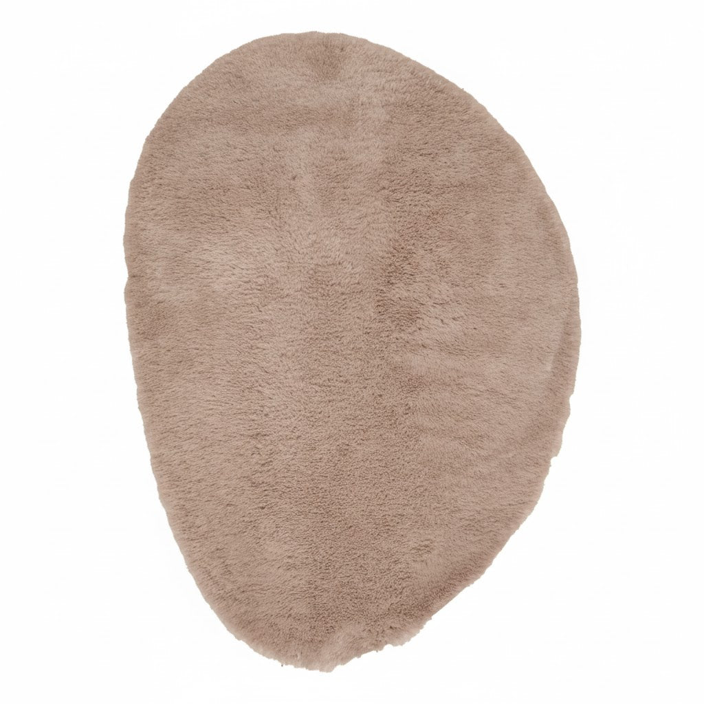 Interieur05 organisch vloerkleed Furr - bruin - 230 x 160 cm
