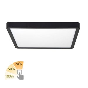Highlight plafondlamp Piatto – 1 lichts – 30 x 2.5 cm – zwart Highlight plafondlamp Piatto – 1 lichts – 30 x 2.5 cm – zwart