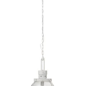 J-Line hanglamp Bol – glas/metaal – wit