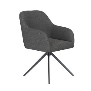 Housecraft Living Otis Eetkamerstoel Draaibaar Metaal Grijs