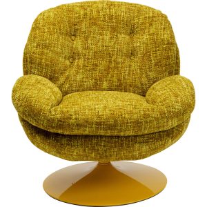 Kare Design Draaifauteuil Cosy geel Kare Design Draaifauteuil Cosy geel