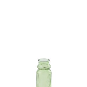 J-Line vaas Gestreept – glas – lichtgroen
