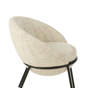 J-Line stoel – ijzer – beige/zwart