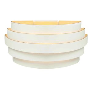 Highlight wandlamp Scudo – 1 lichts – 12.5 x 12.5 cm – wit goud