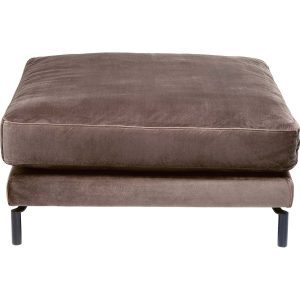 Kare Design Voetsteun Lullaby fluweel taupe